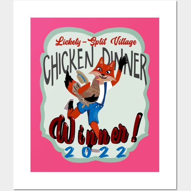 Winna Winna, Chicken Dinna's 2020 Winner Wall Art by ElsewhereArt